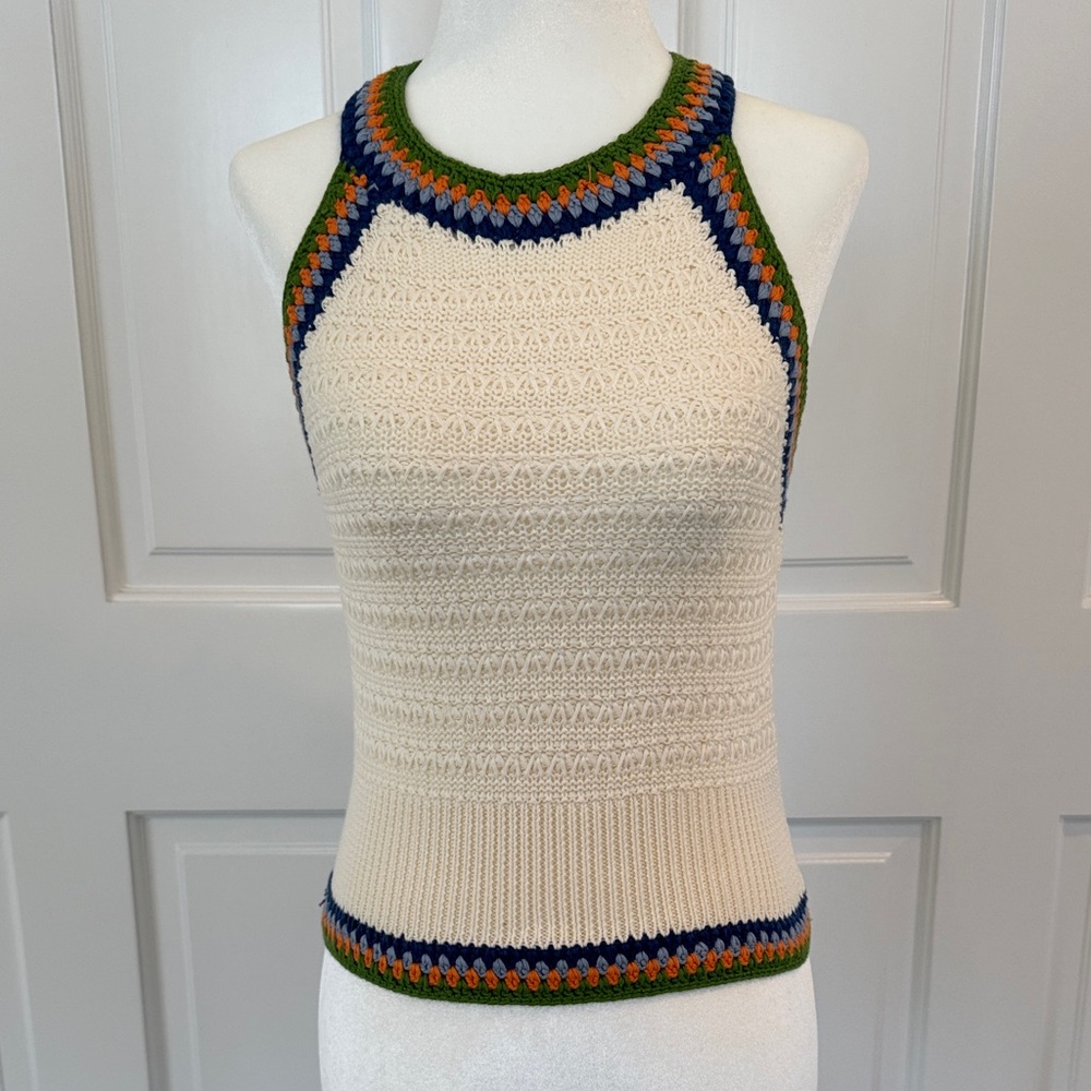 Veronica Beard Multicolor Knit Sleeveless Top